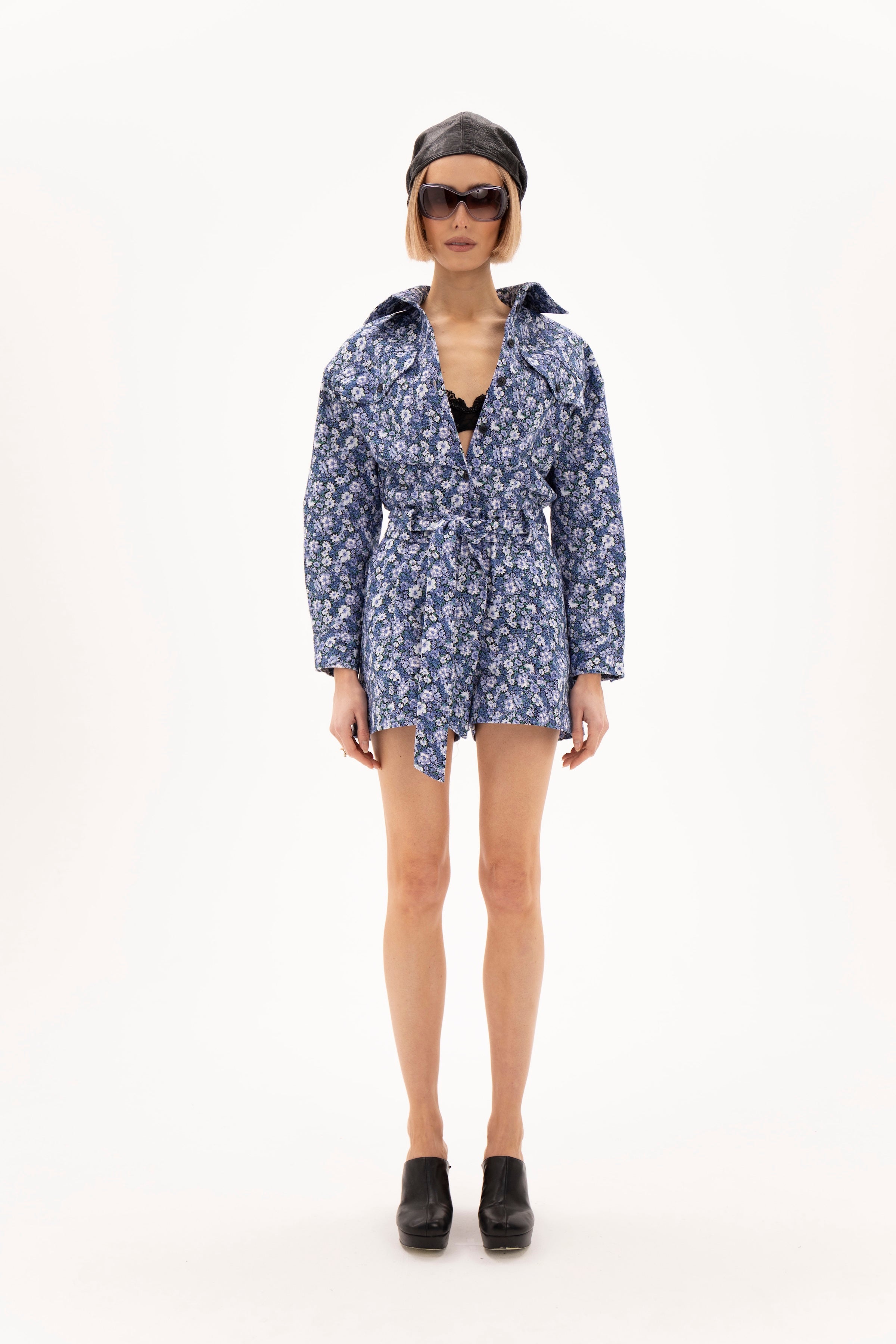 Open Form Jumpsuit Floral