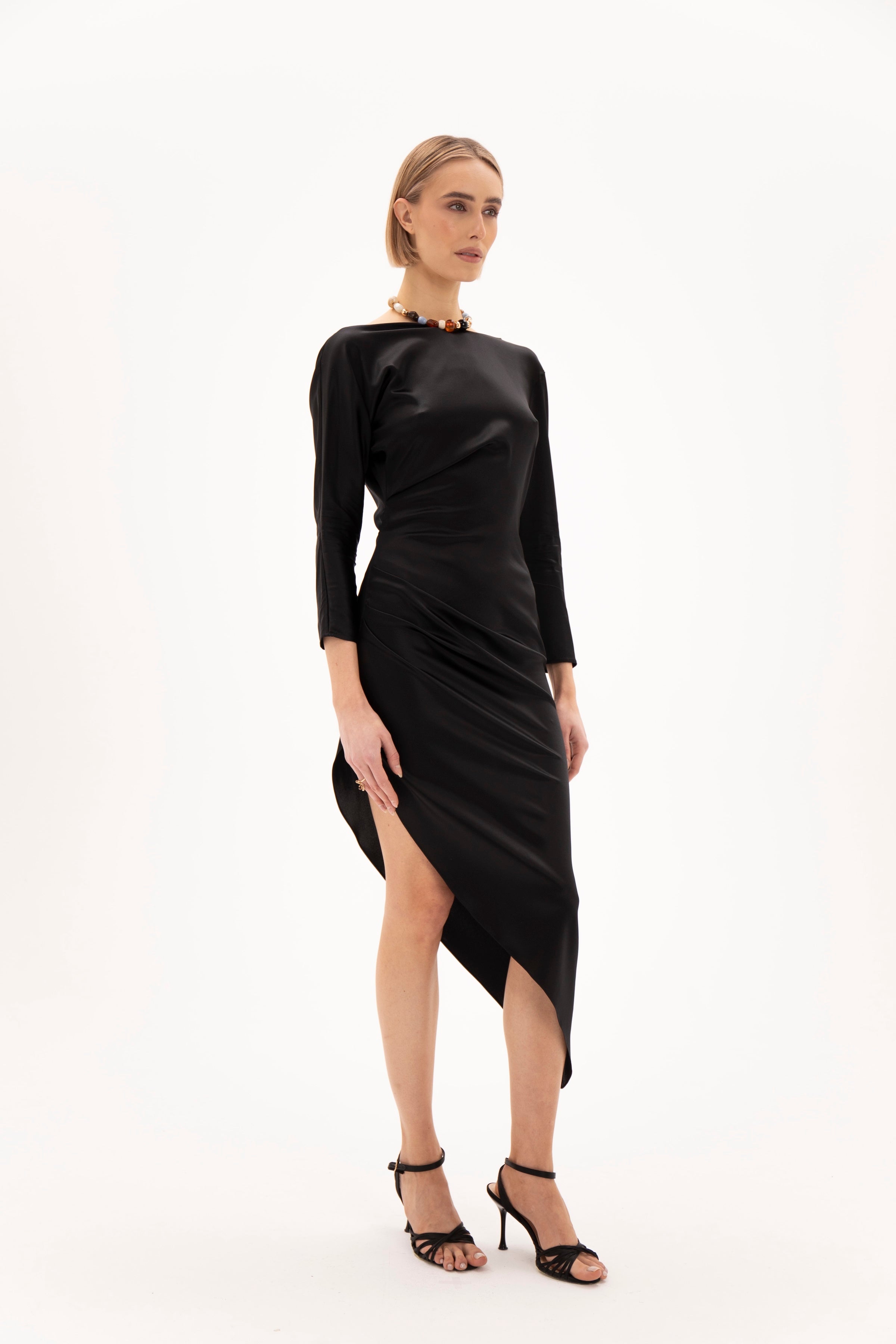 Bare Silk Hour Dress Black