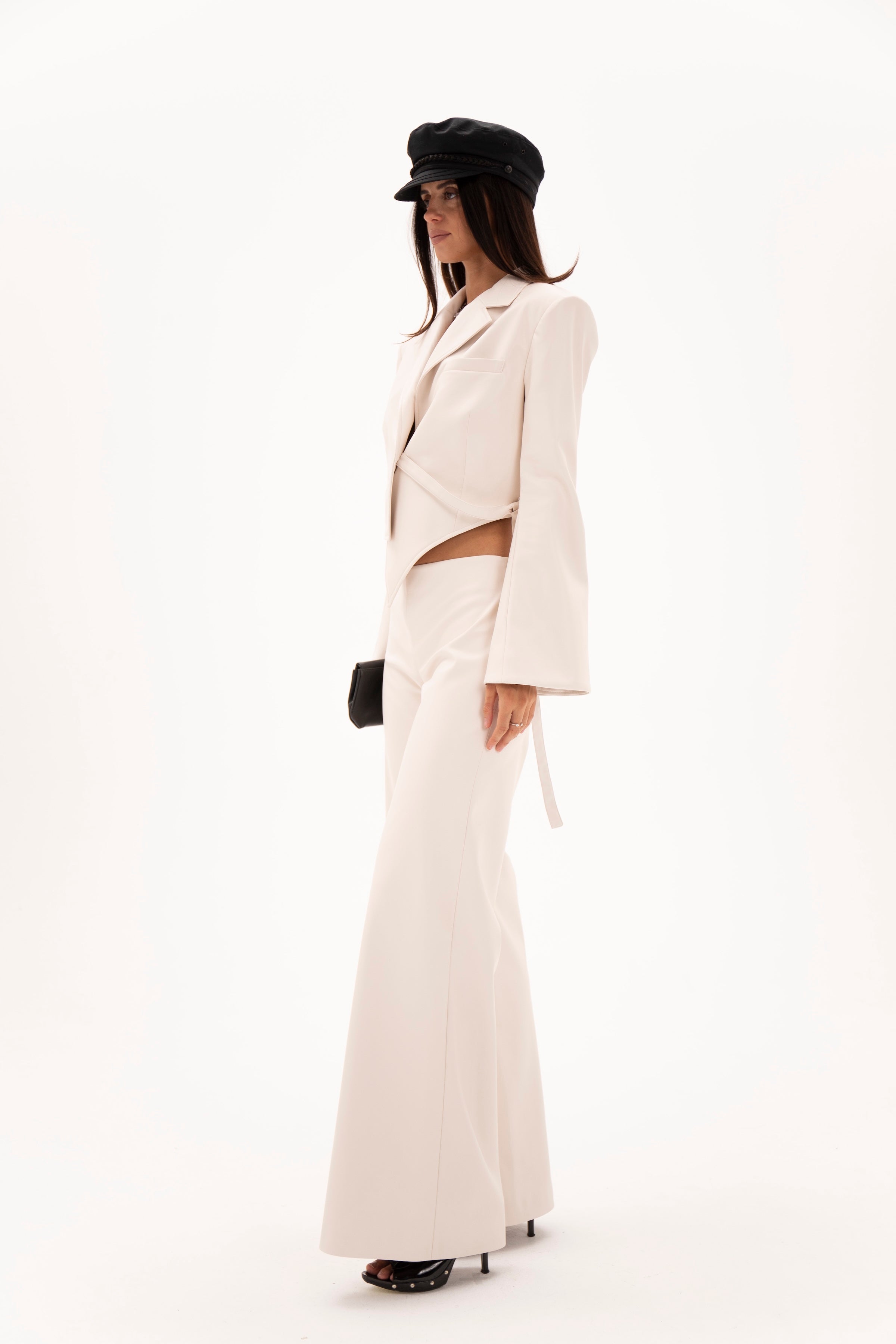 Low Line Trousers White