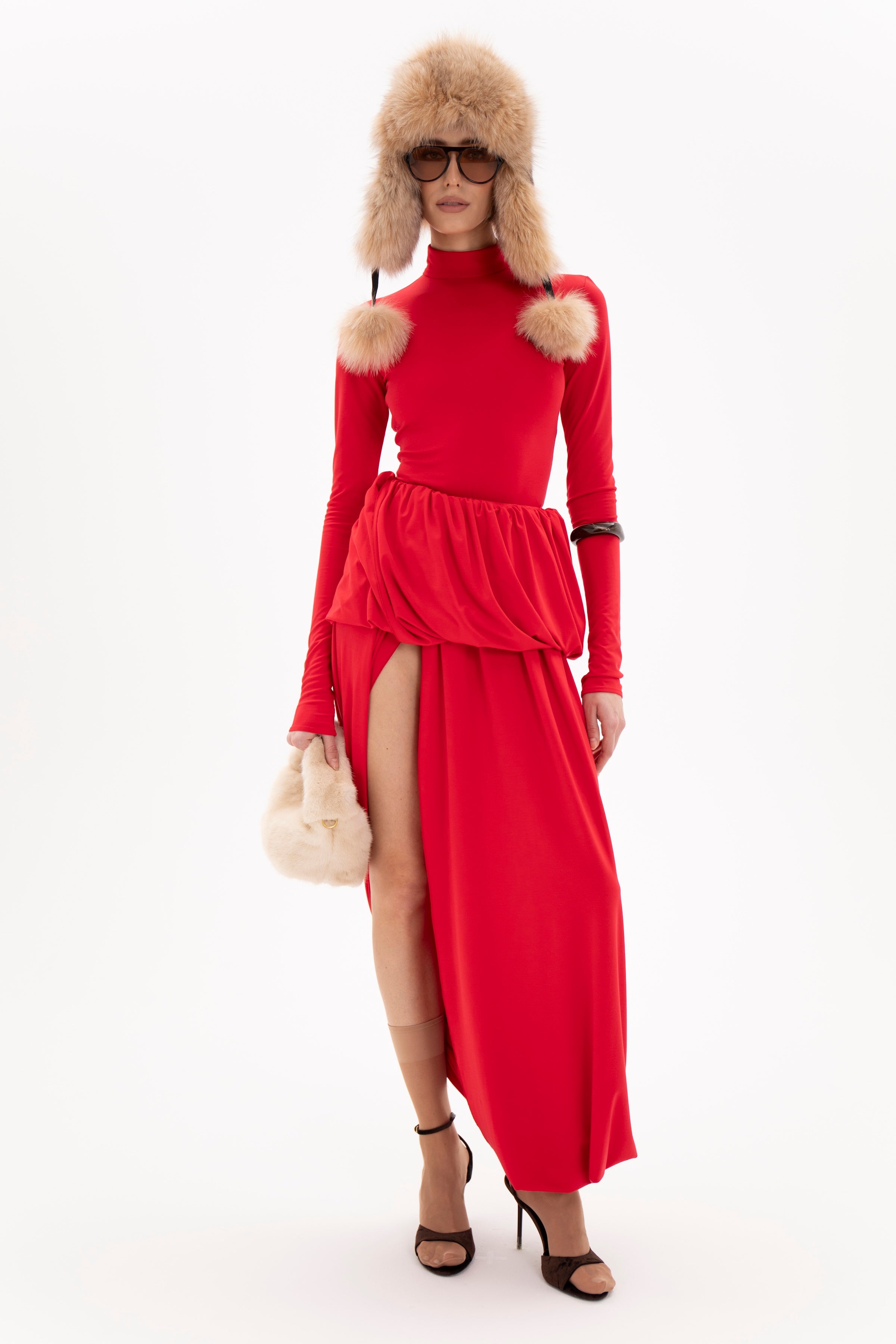 Amara Dress Red