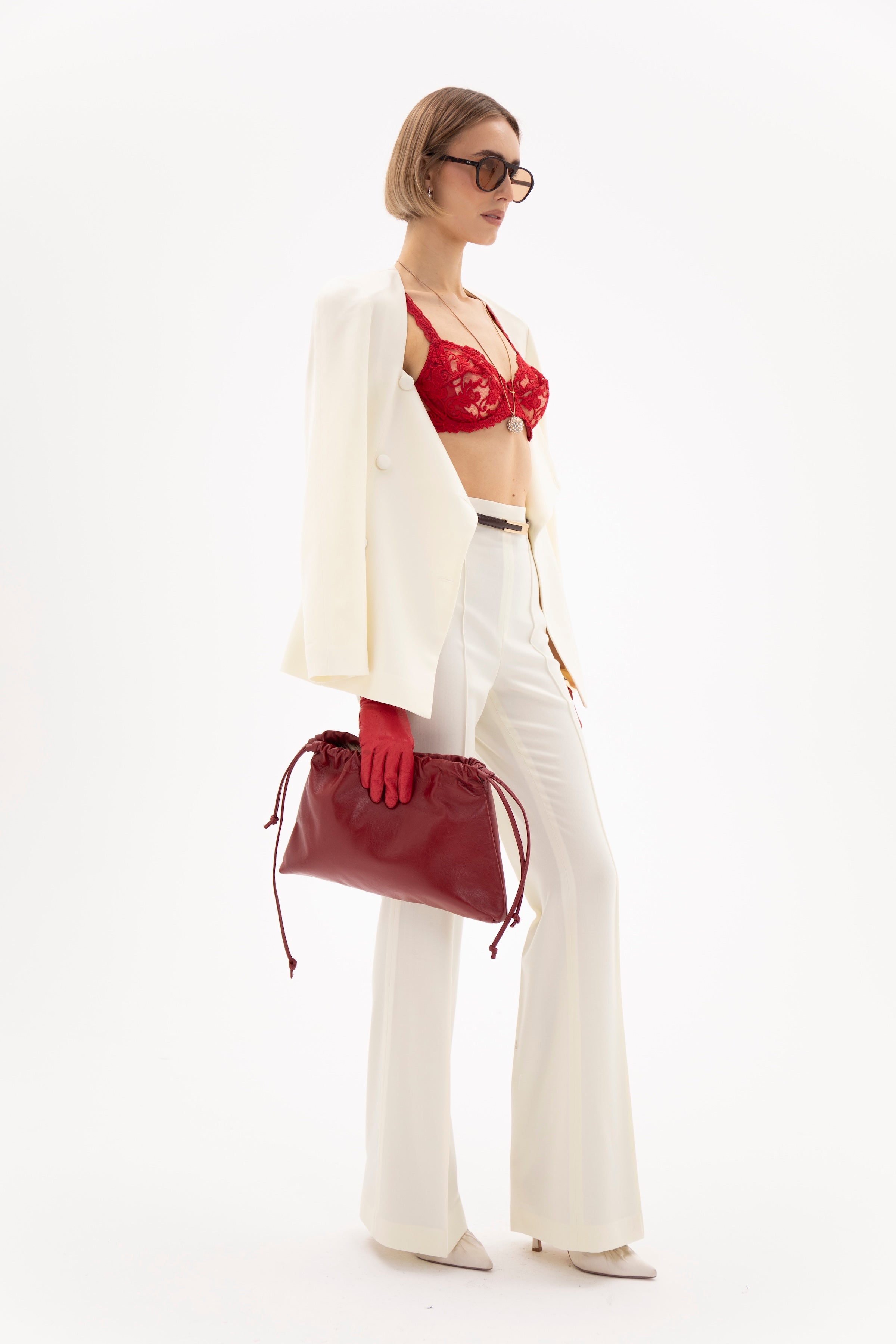 Marcella Trousers White