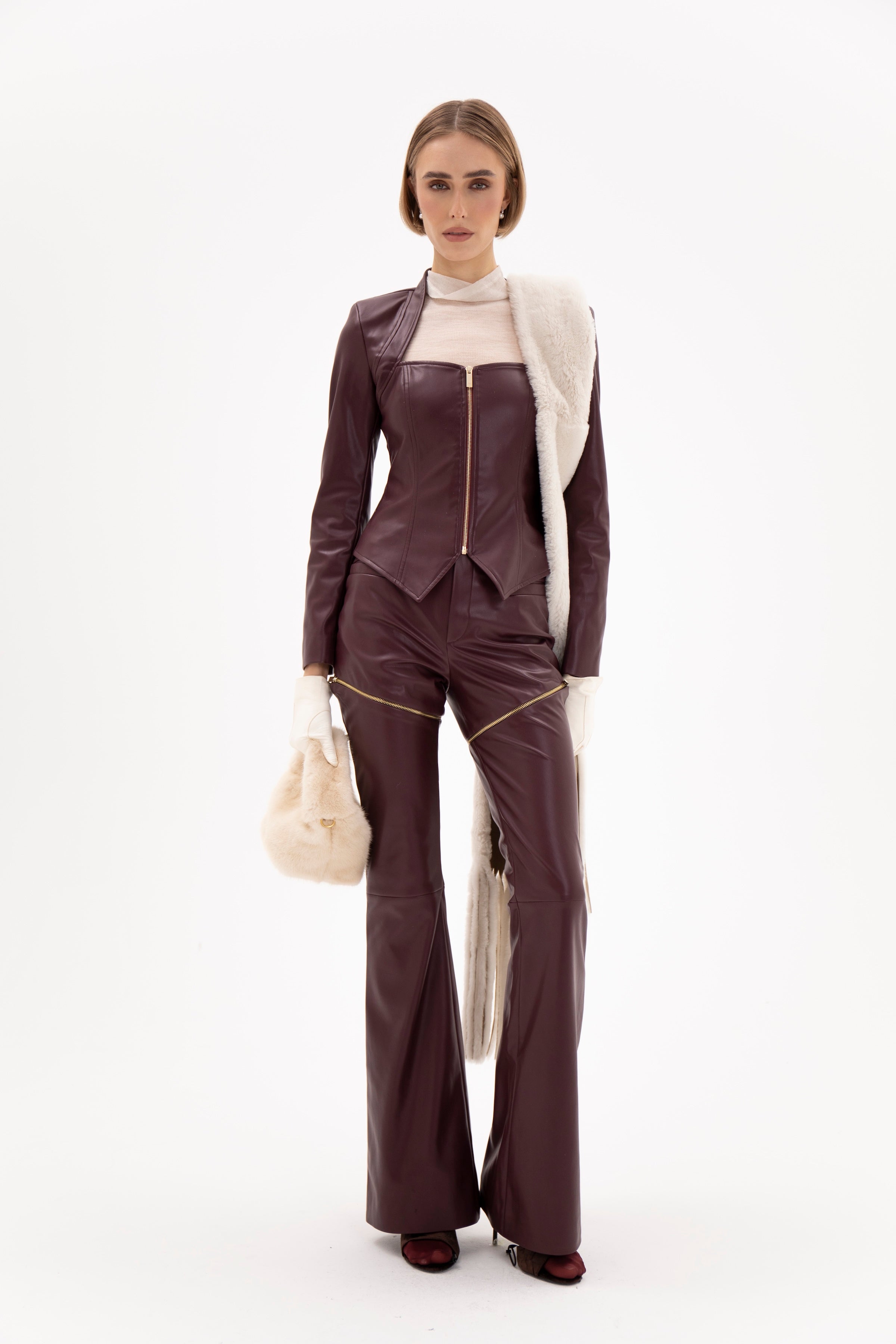 Auro Trousers Burgundy