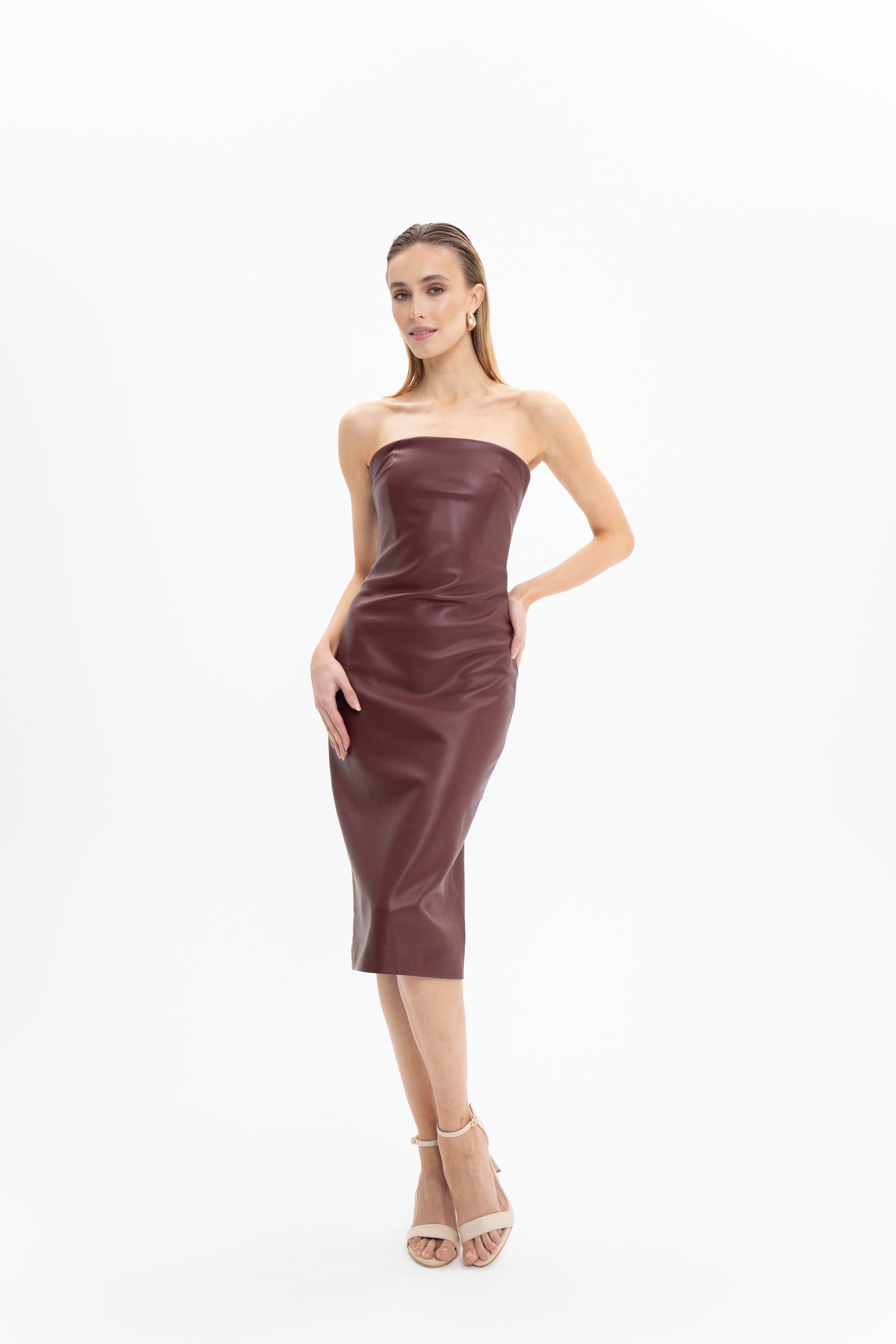 Kylie Dress Burgundy