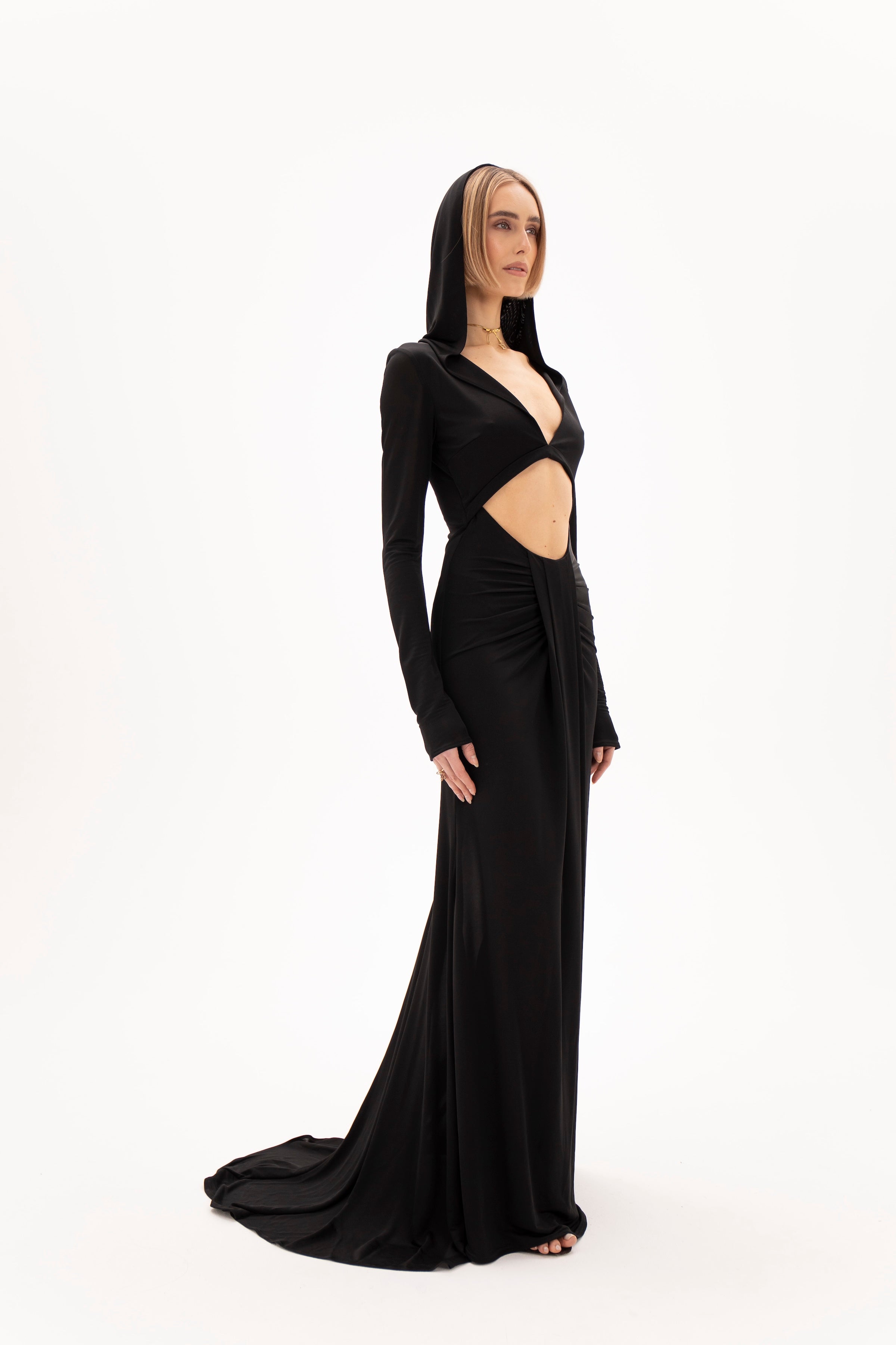 Nocturne Cut Dress Black