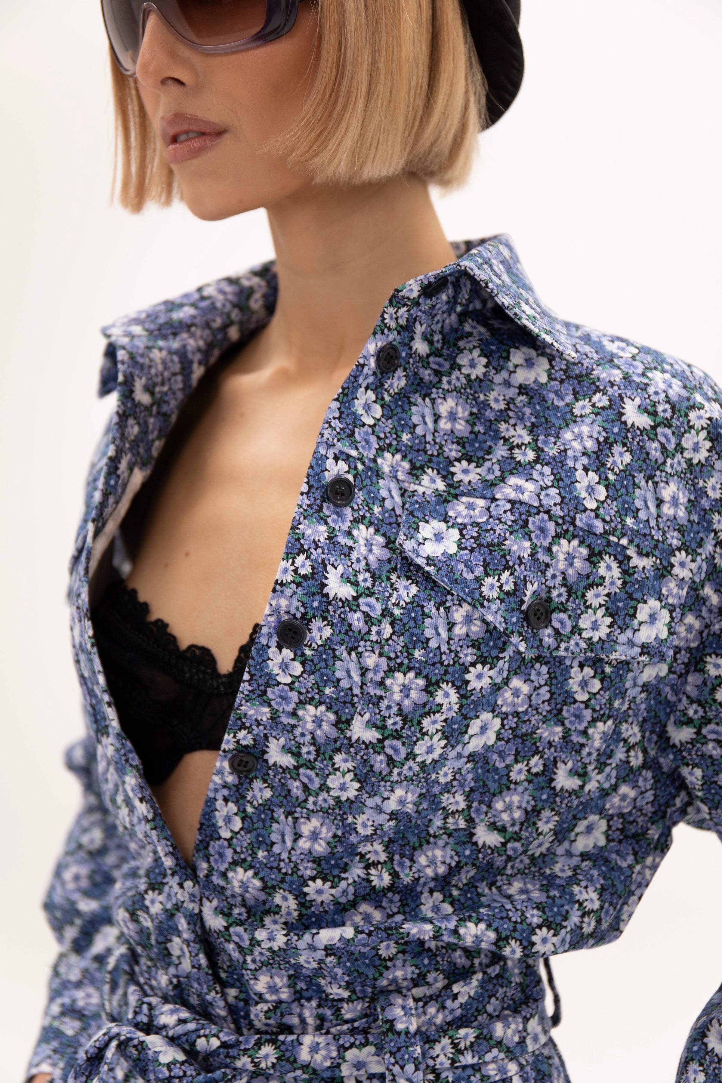 Open Form Jumpsuit Floral