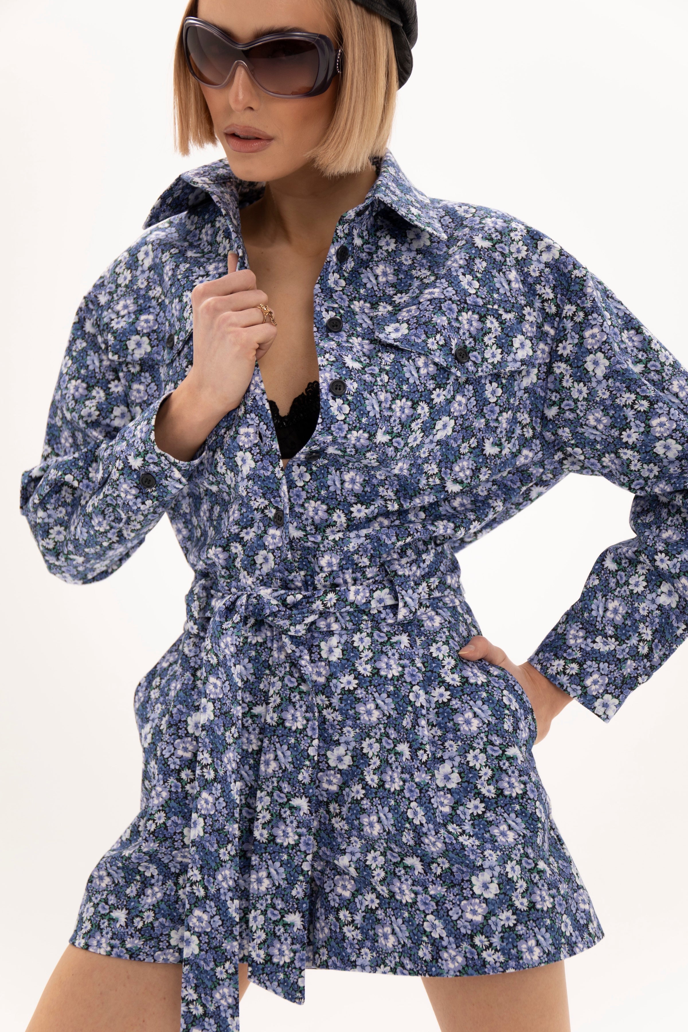 Open Form Jumpsuit Floral