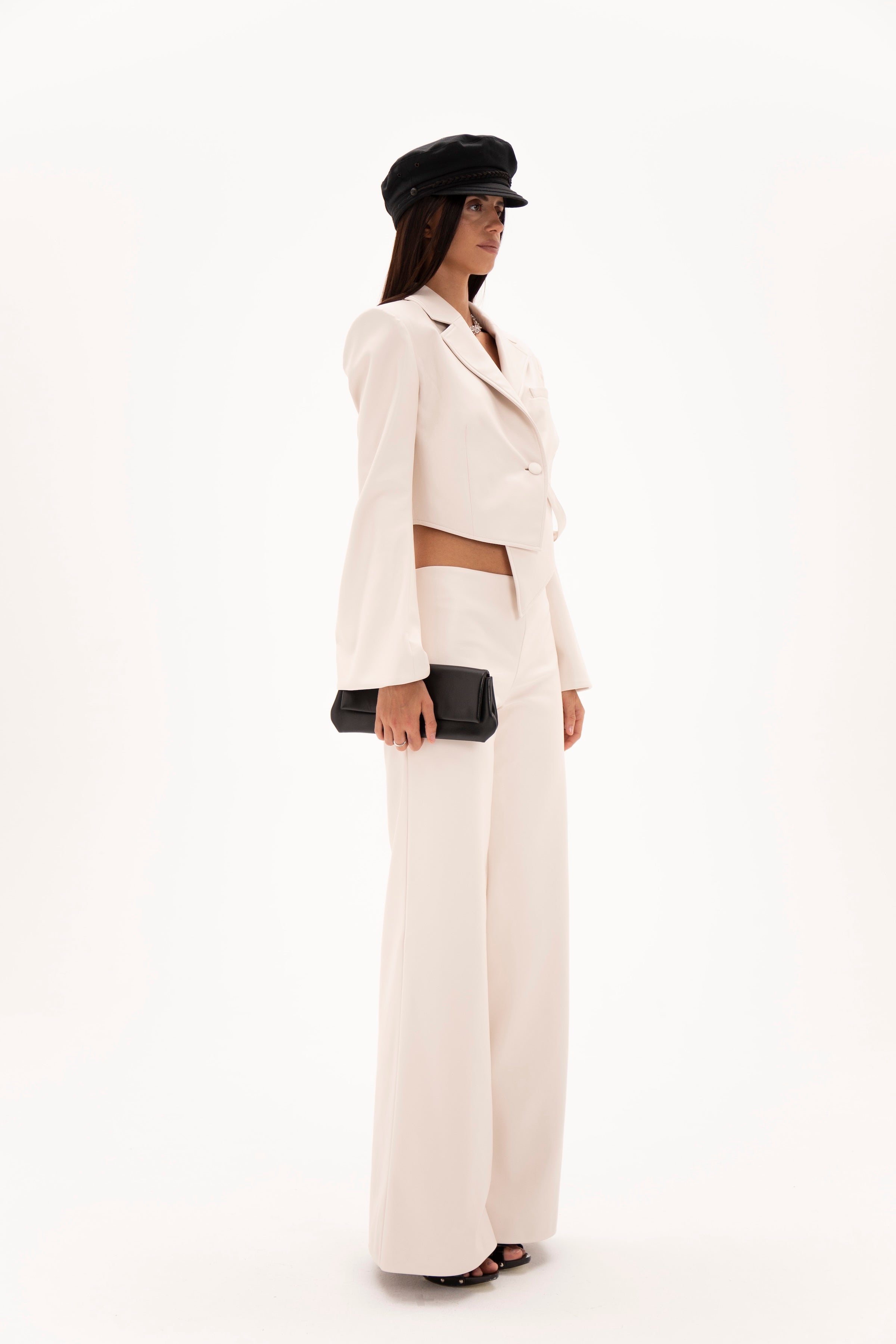 Low Line Trousers White