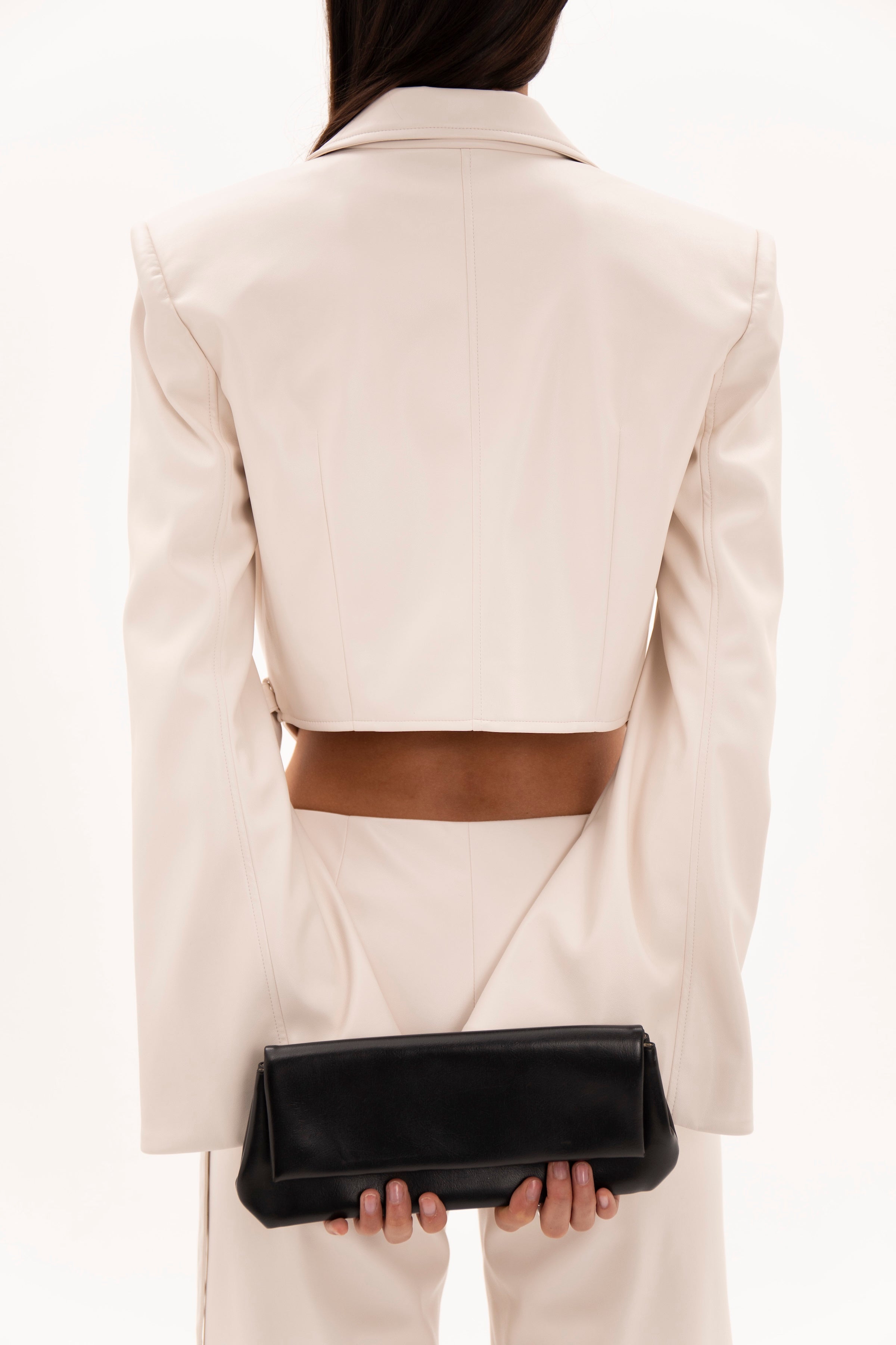 Open Cut Blazer White
