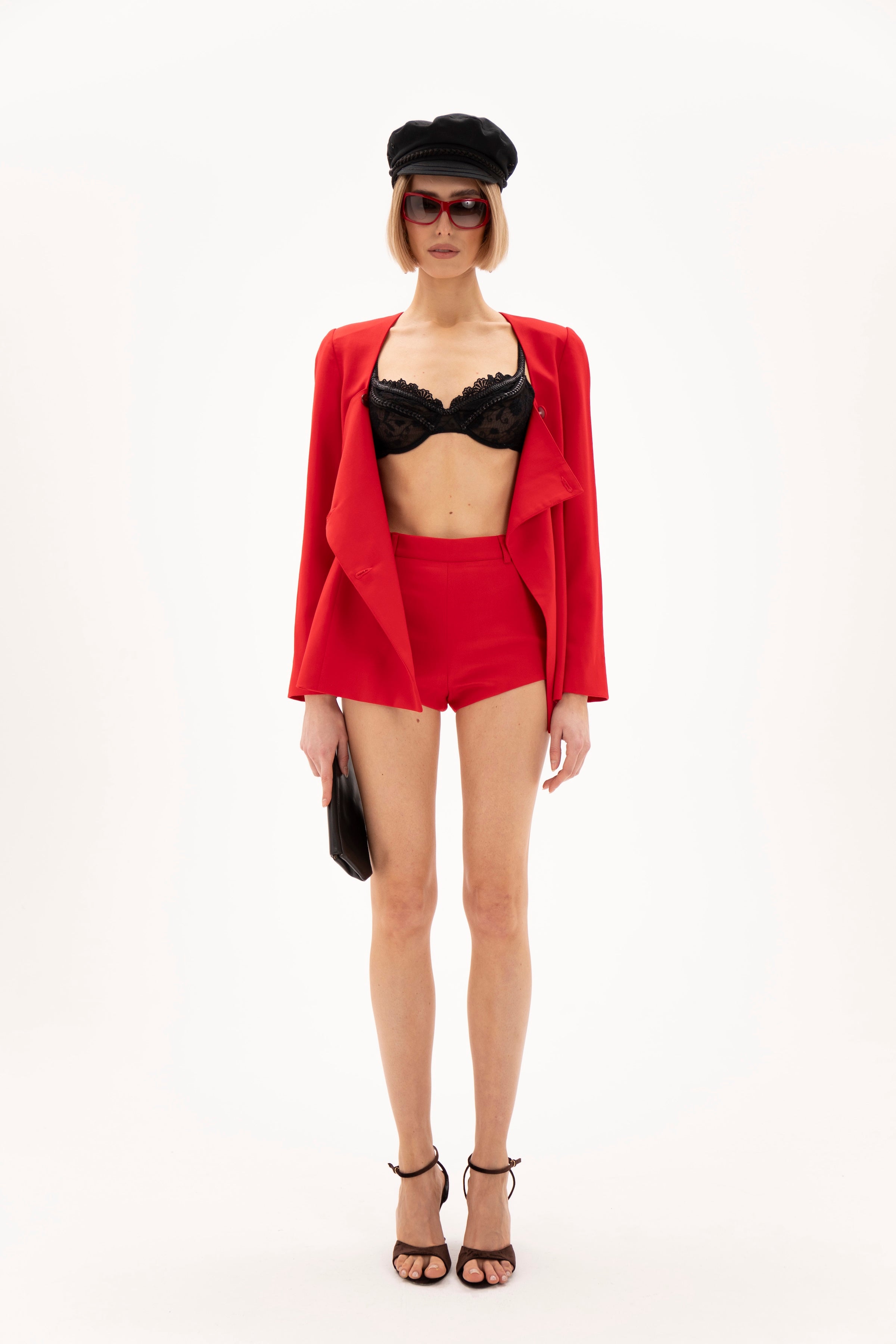 Second Line Shorts Red
