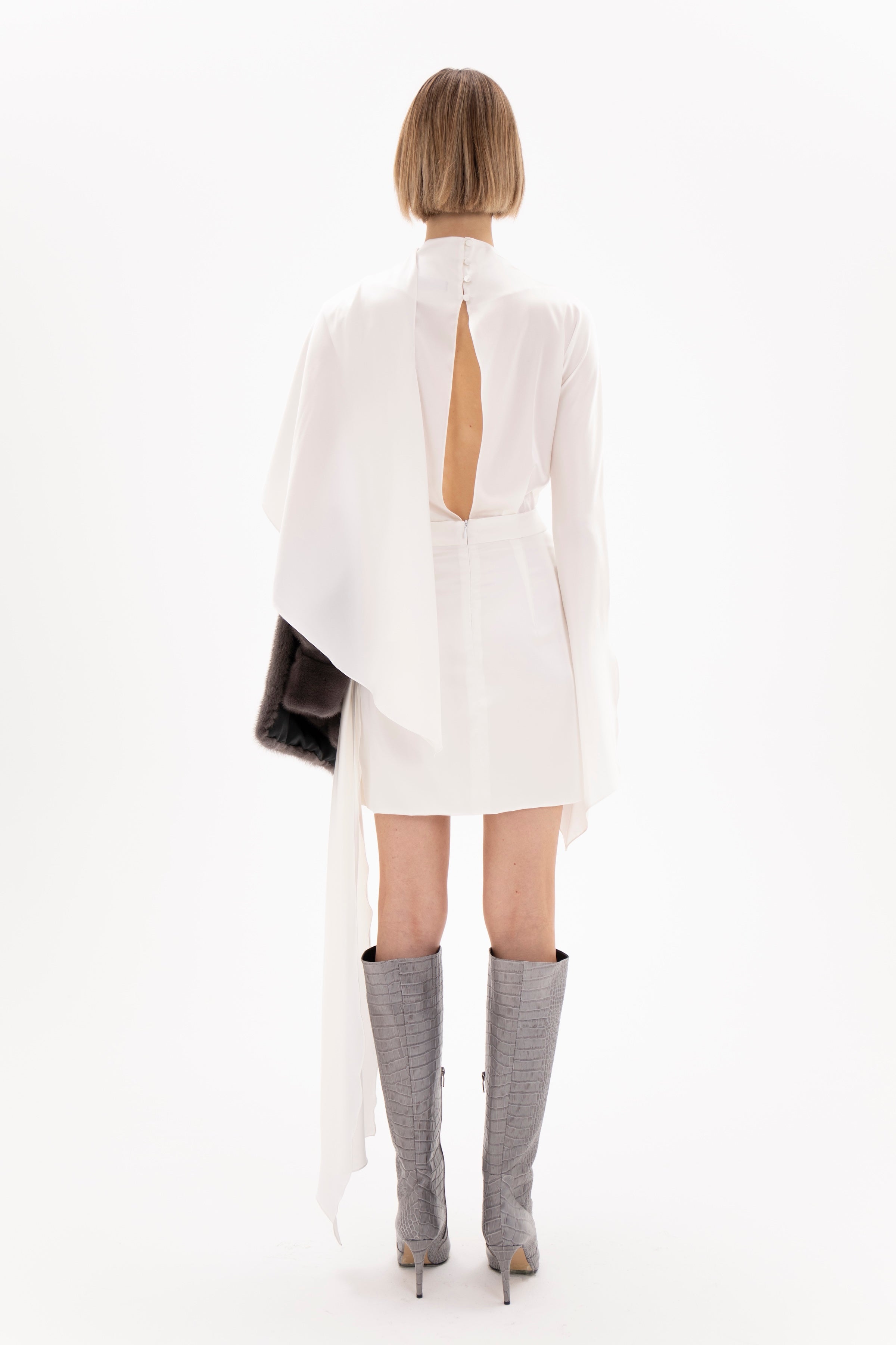 Olea Dress White