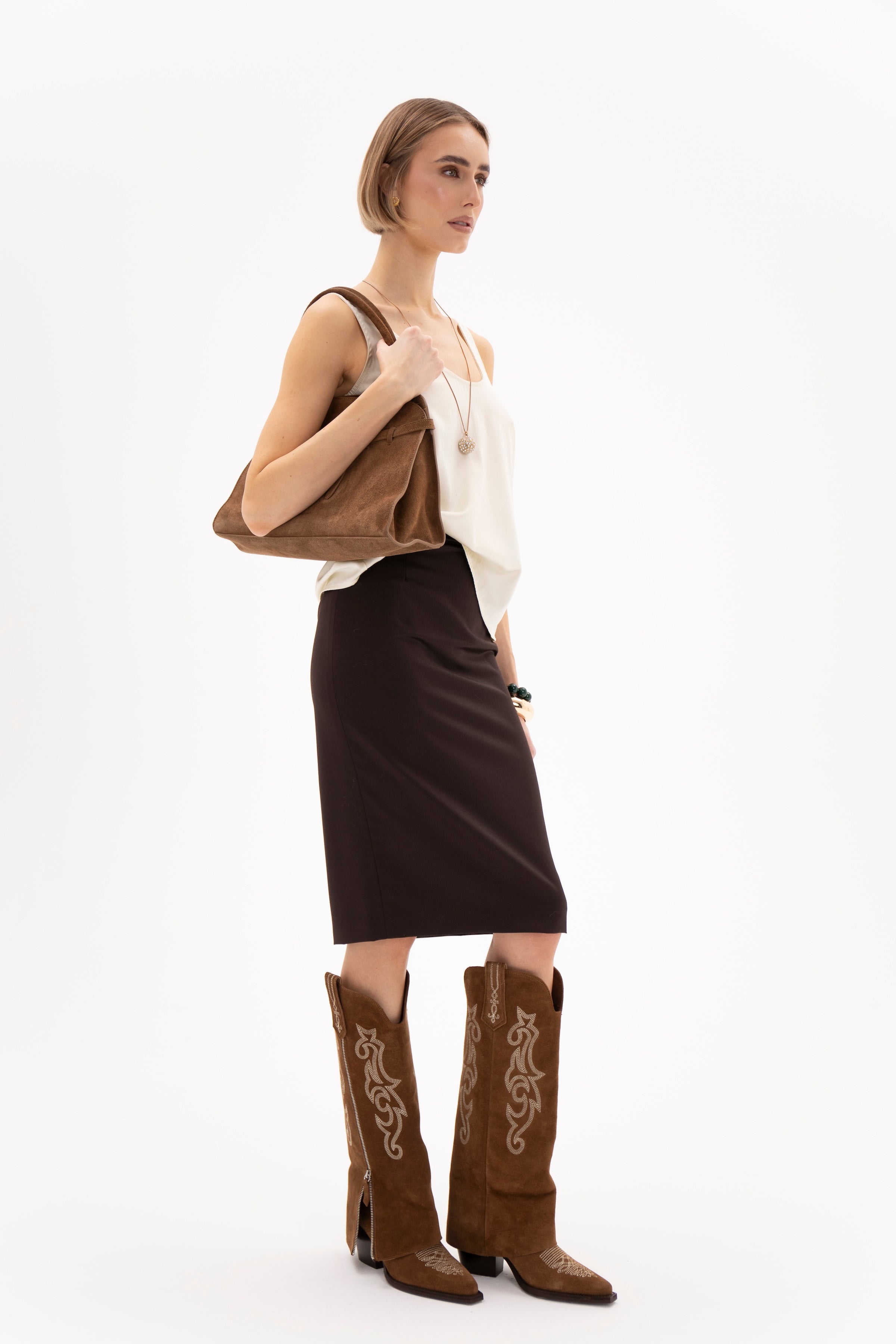 Aurora Skirt Chocolate