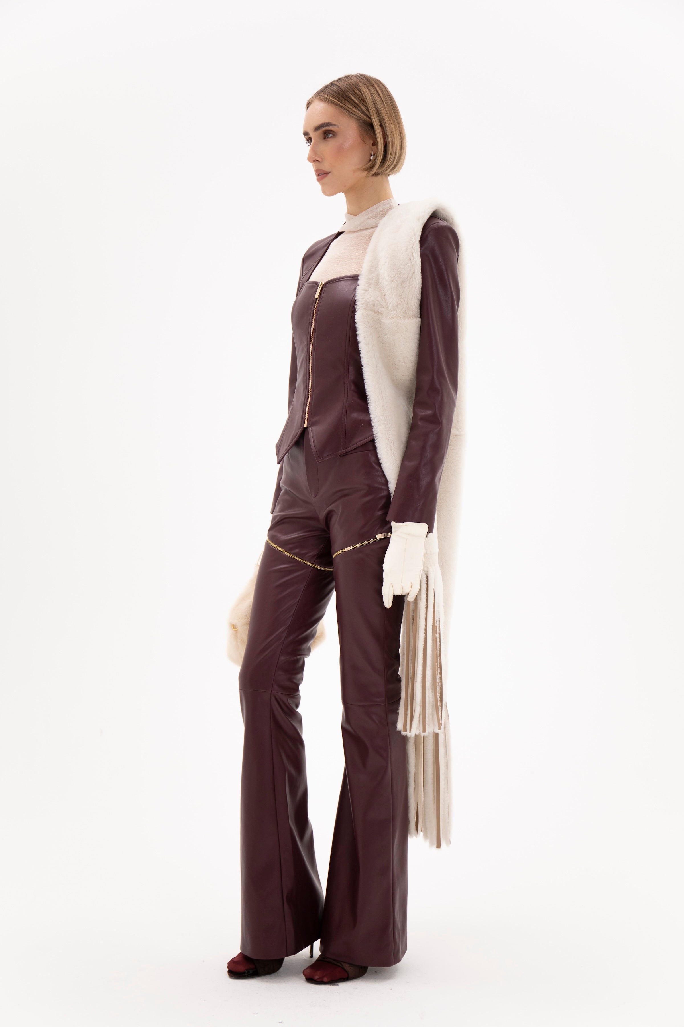 Auro Trousers Burgundy