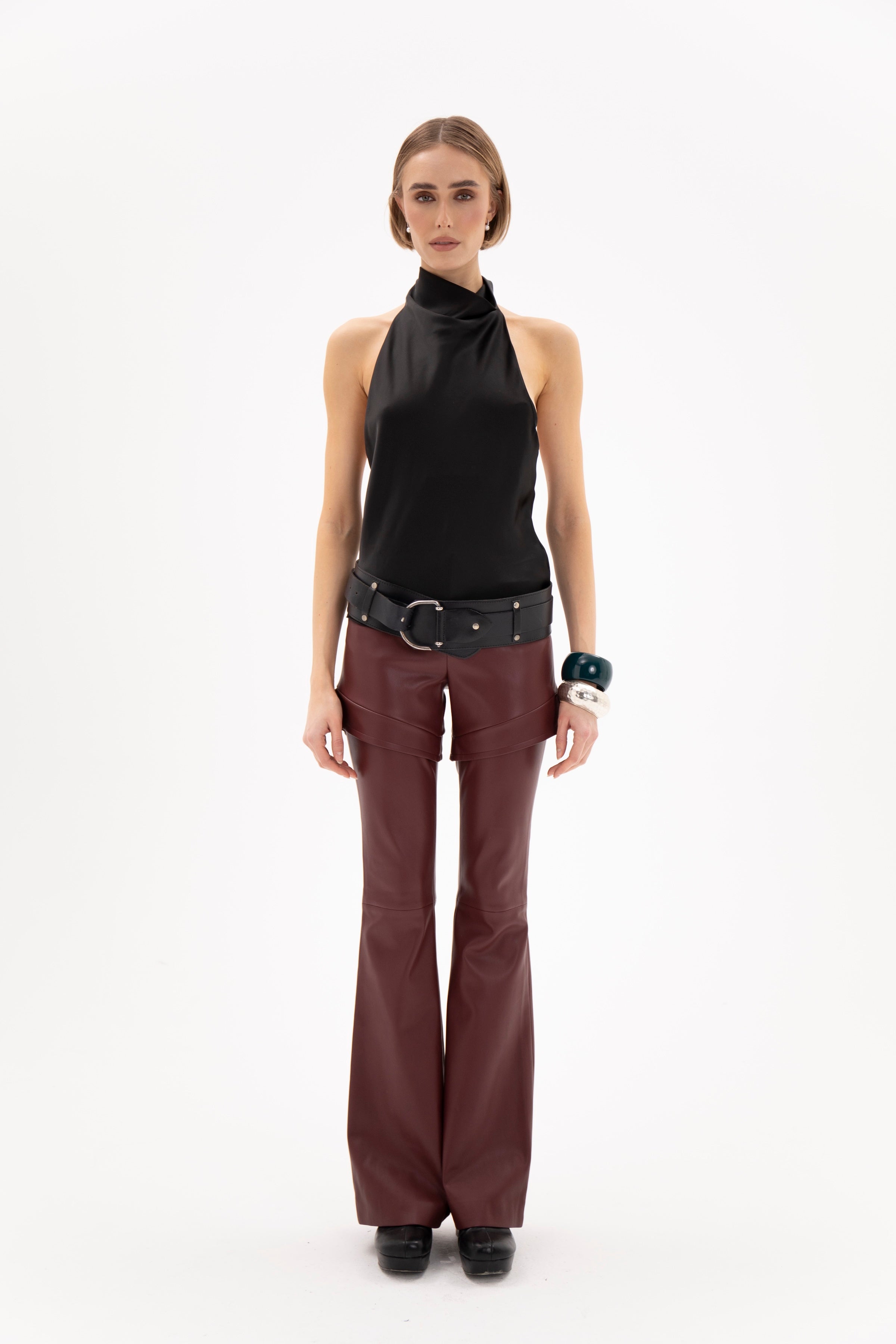 Namelaz Trousers Burgundy