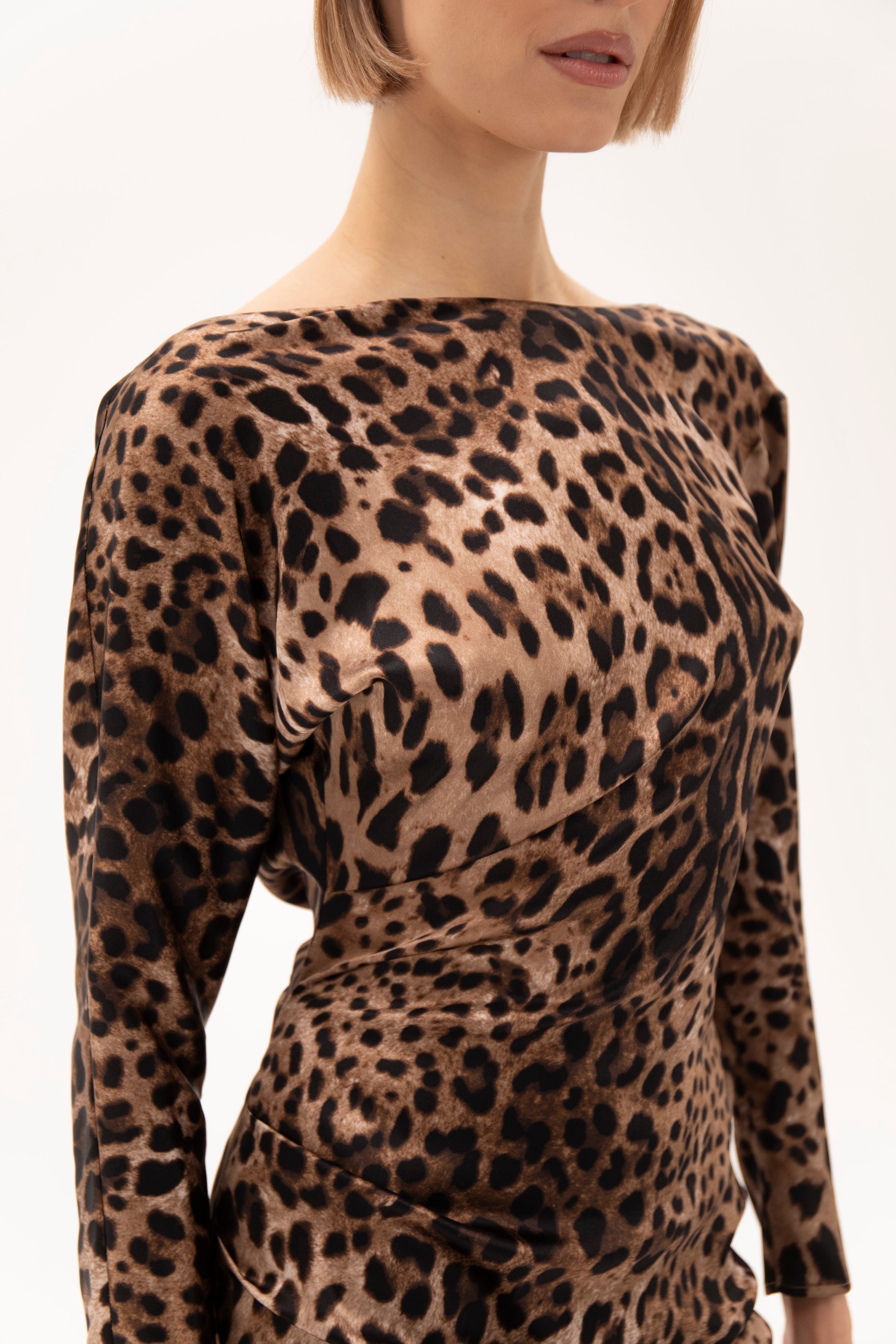 Bare Silk Hour Dress Panthere