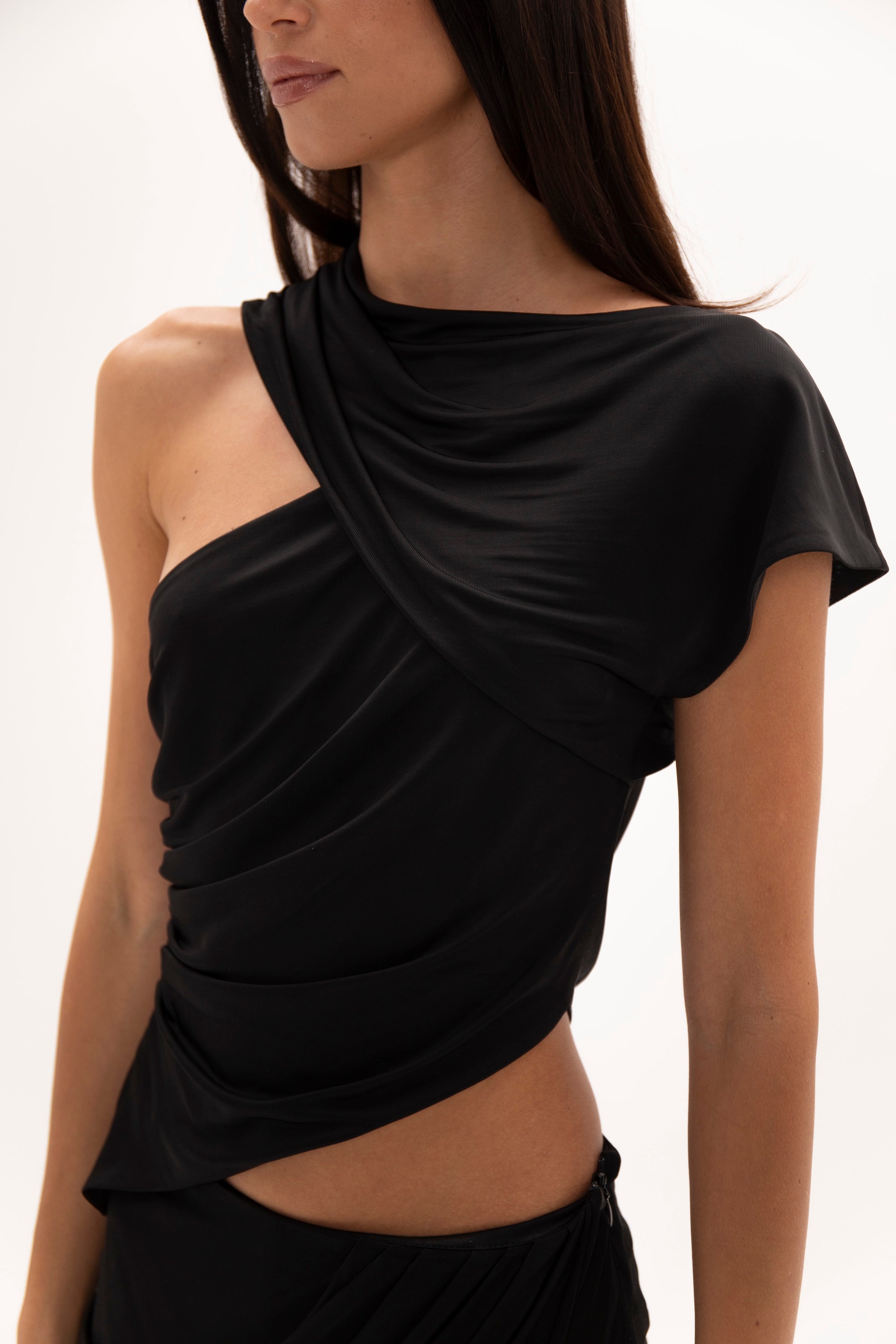 Draped Bare Top