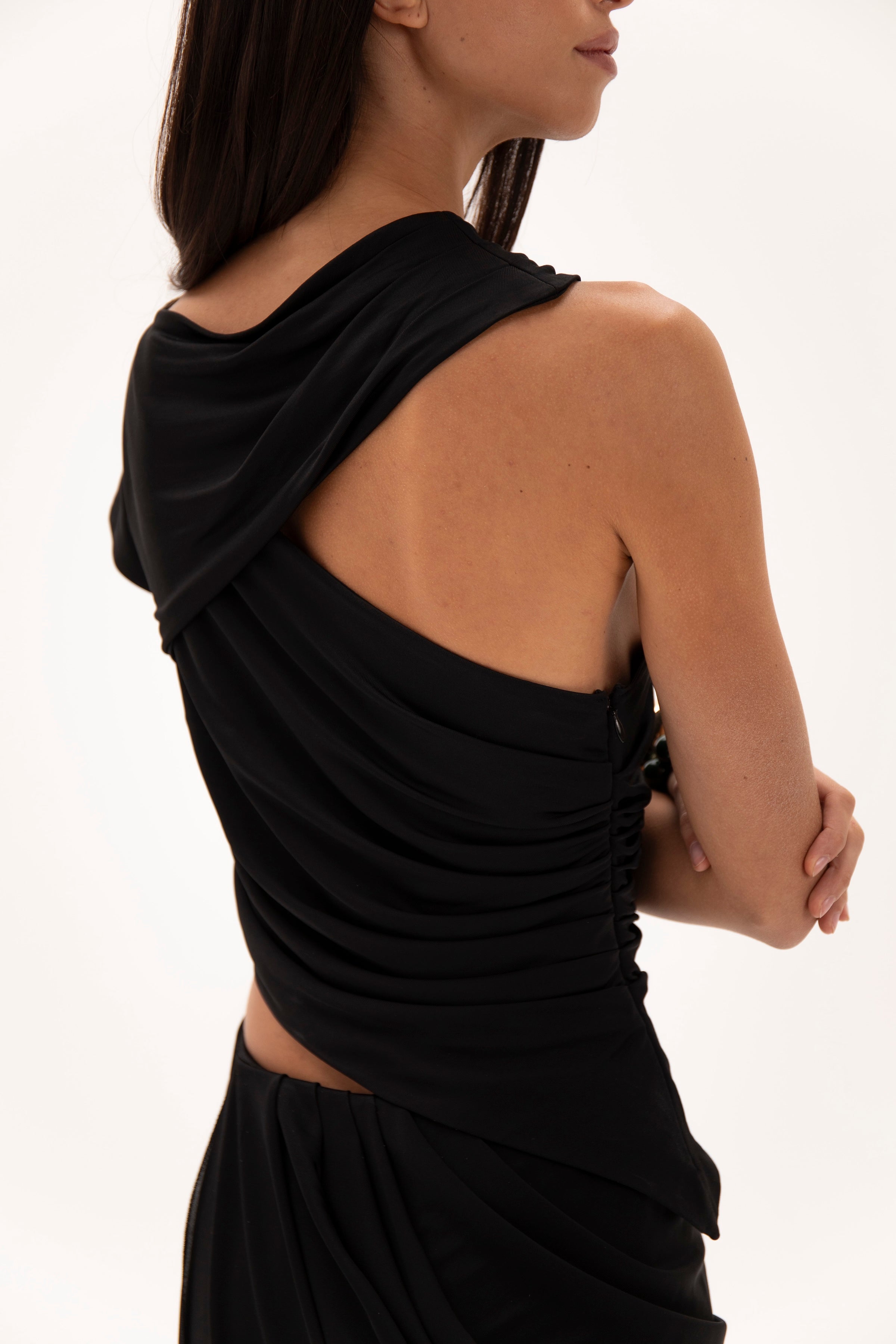 Draped Bare Top