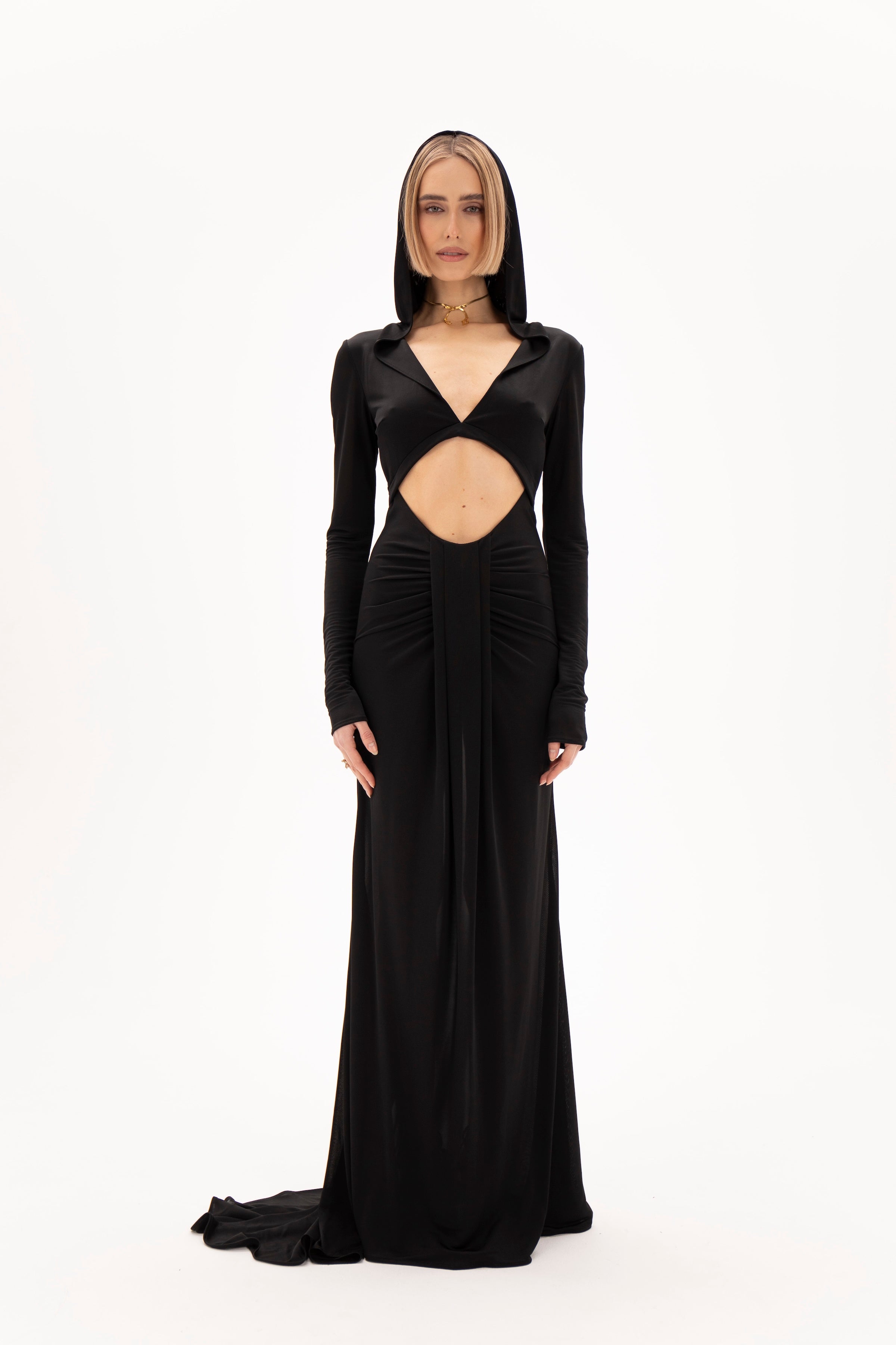 Nocturne Cut Dress Black