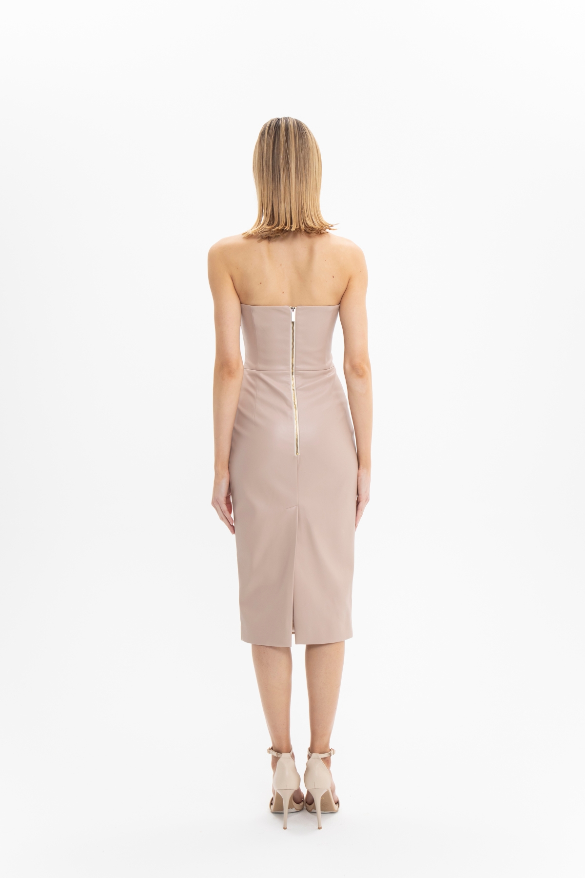 Kylie Dress Beige - Image 2