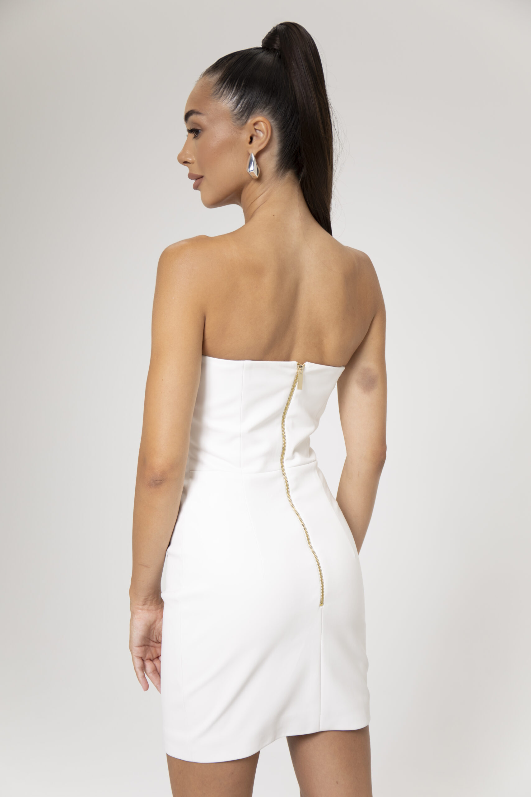 Nina White Dress - Image 3
