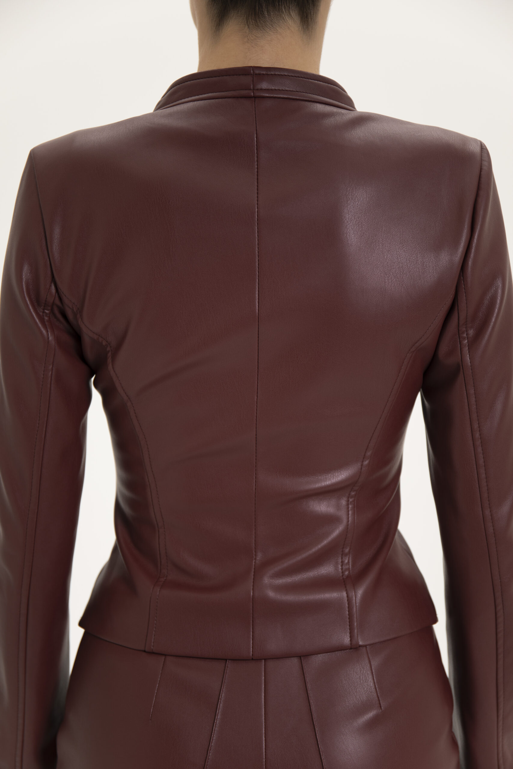 Ivory Corset Blazer Burgundy - immagine 8