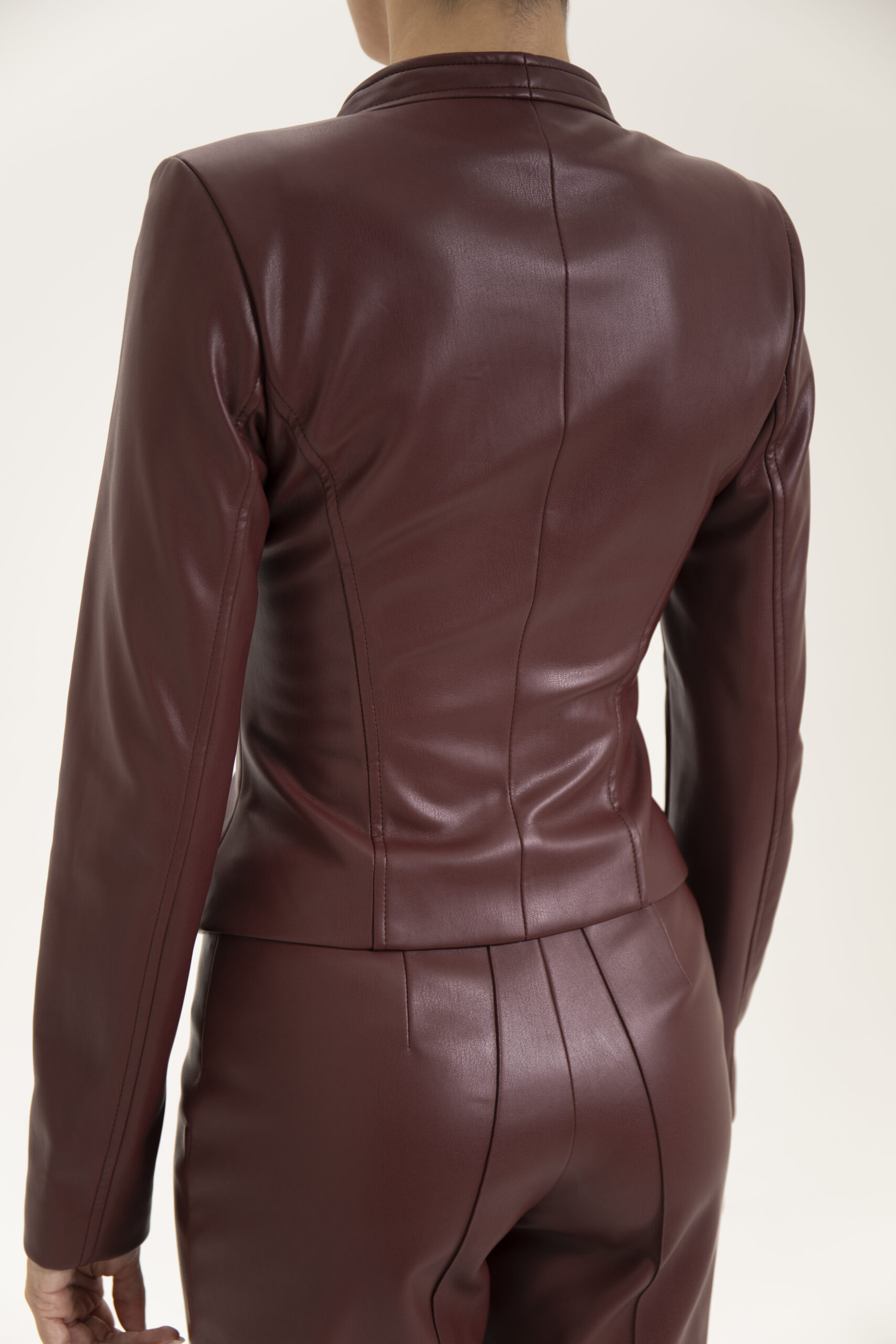 Ivory Corset Blazer Burgundy - immagine 9