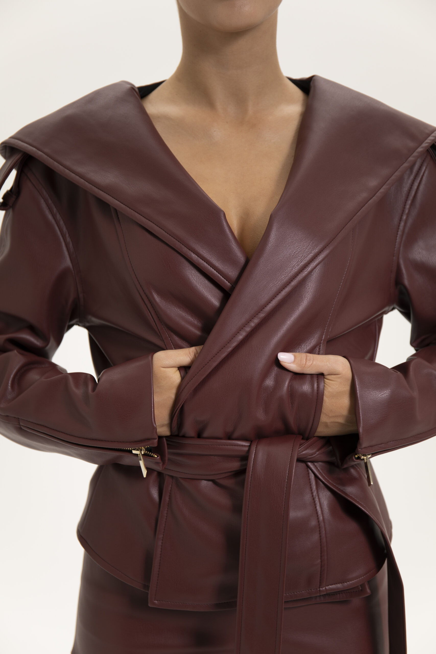 Namelaz Jacket Burgundy - Image 8