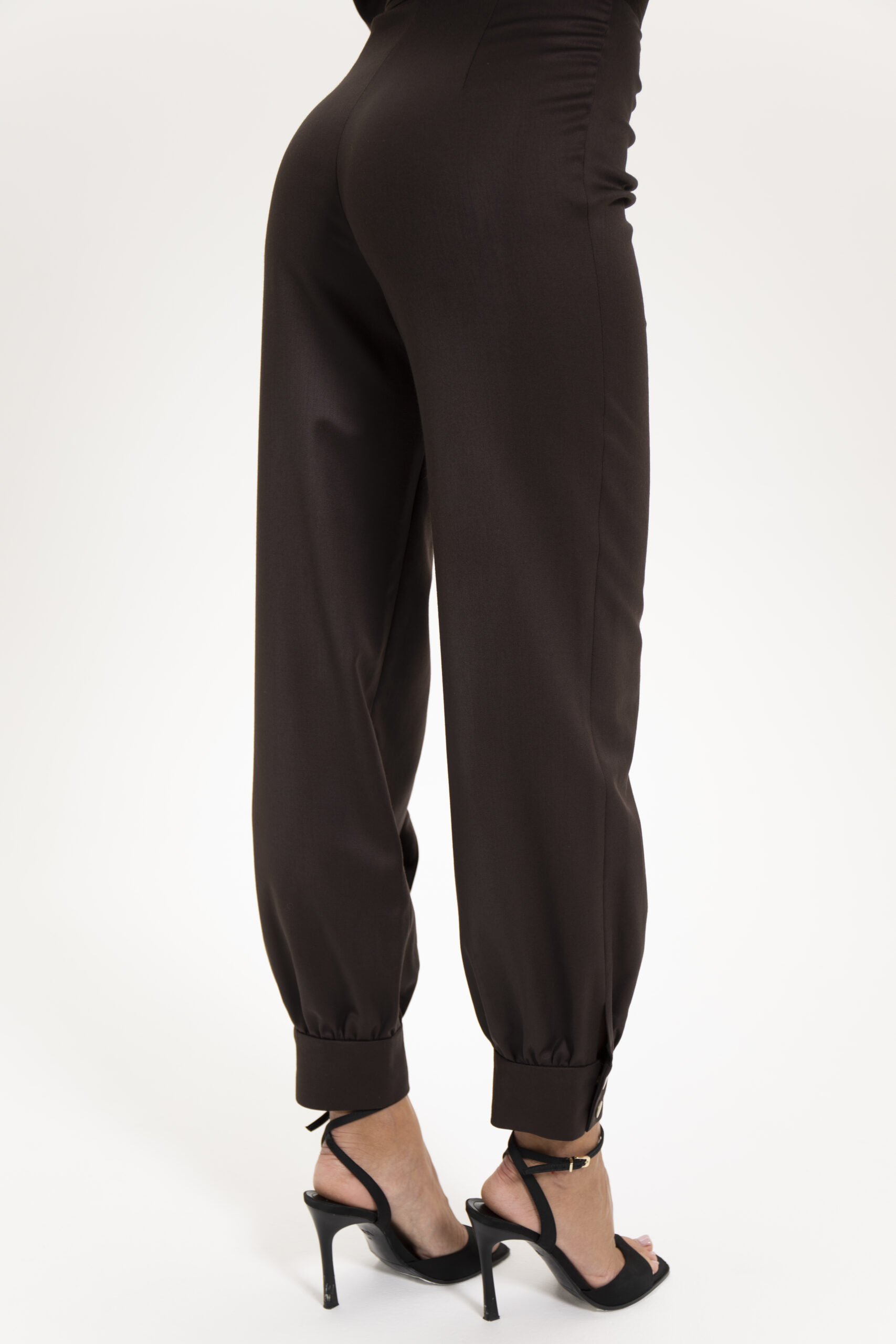 Noir Slit Trousers Chocolate - Image 6