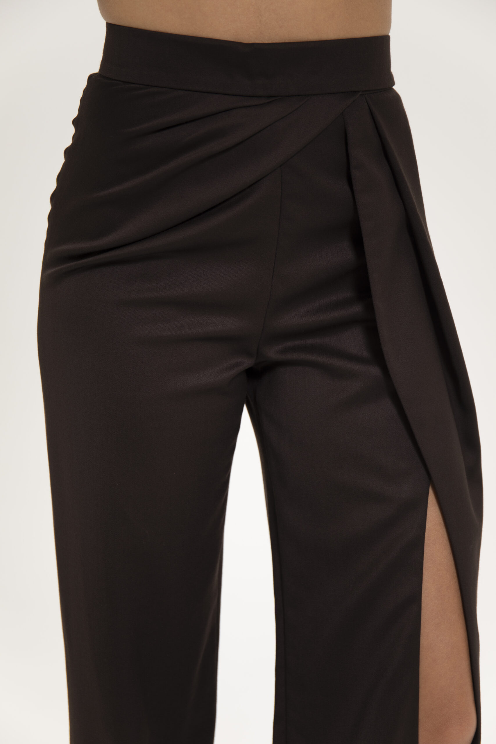 Noir Slit Trousers Chocolate - Image 8